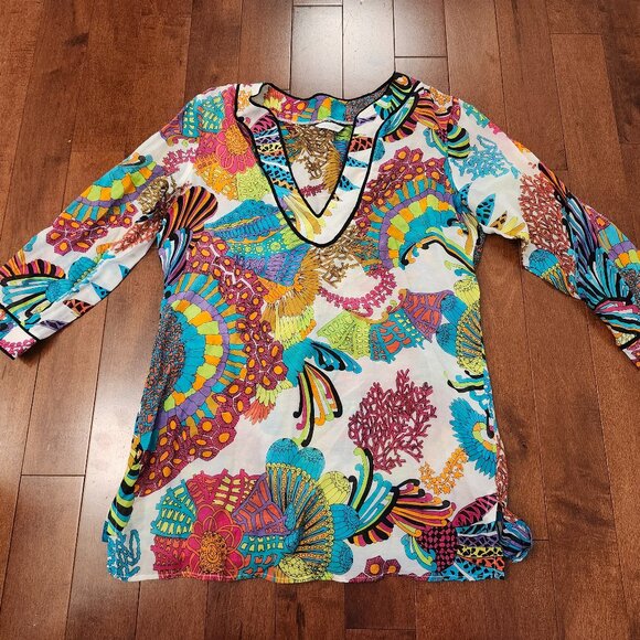 Trina Turk women's swim cover up in size small - Picture 1 of 6